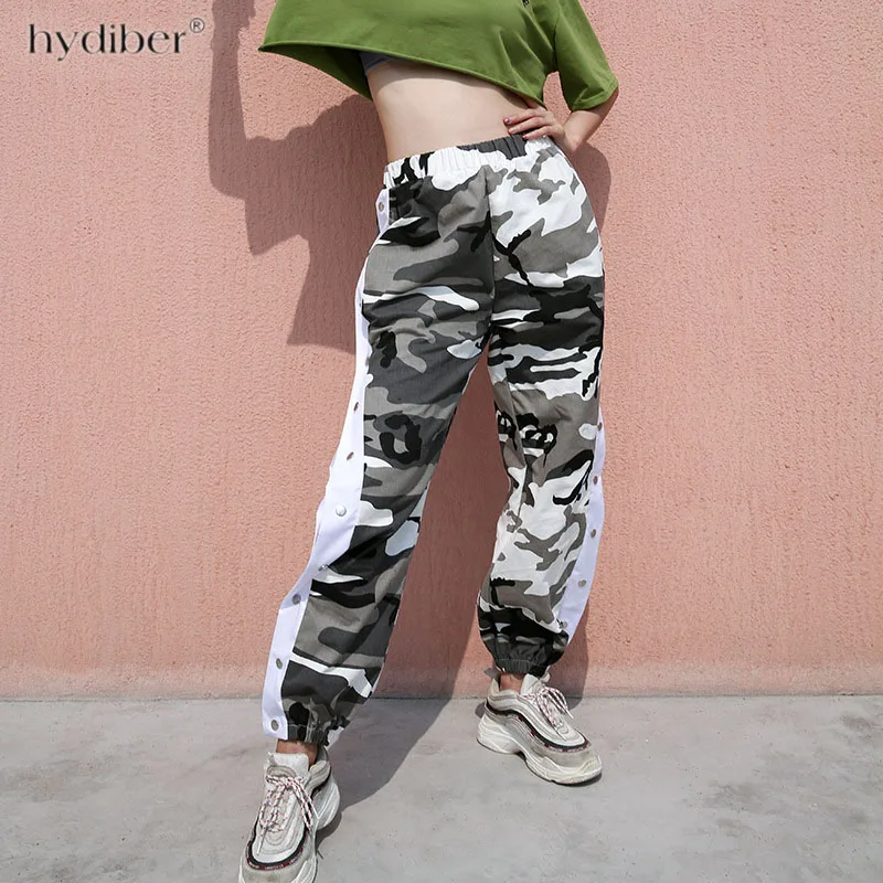 Оранжевые камуфляжные штаны женские спортивные фиолетовые розовые Pantalon Femme