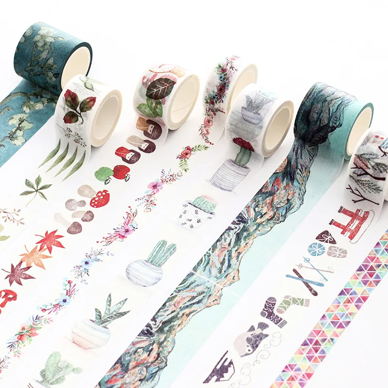 

Washi Tapes DIY japanese paper Painting paper Masking tape Decorative Adhesive Tapes Scrapbooking Stickers Size 4 cm*7m
