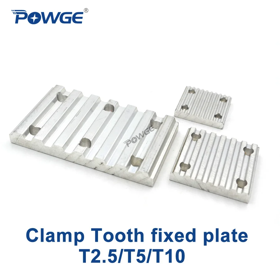 Алюминиевая зубчатая пластина POWGE Trapezoid T2.5 T5 T10 для открытия синхронного ремня