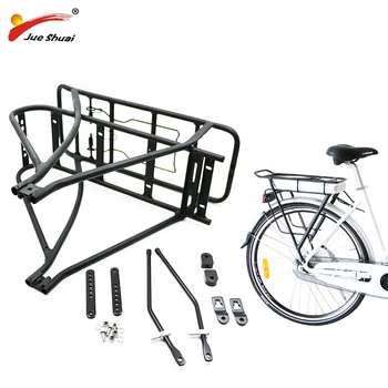 

JS Bicycle Luggage Carrier Holder Stand Cargo Rear Rack Double Layer Shelf Adjustable Bag for26" 700C bikes With Install Tool CE