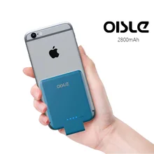 2800 mAh высокой Скорость Портативный Зарядное устройство для iPhone 7 6 6s 8 плюс Мощность Bank ультра тонкий зарядный чехол внешнего резервного Батарея случае