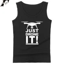 LUCKYFRIDAYF 2018 APENAS DRONE! UAV Tank Tops T-shirt Dos Homens/Mulheres de Verão Sem Mangas Tanque Top Mulheres Roupas Casuais Plus Size 4XL