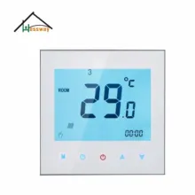 24VAC,95-240VAC NO,NC dry contact relay thermostat for gas boiler Program and time memory