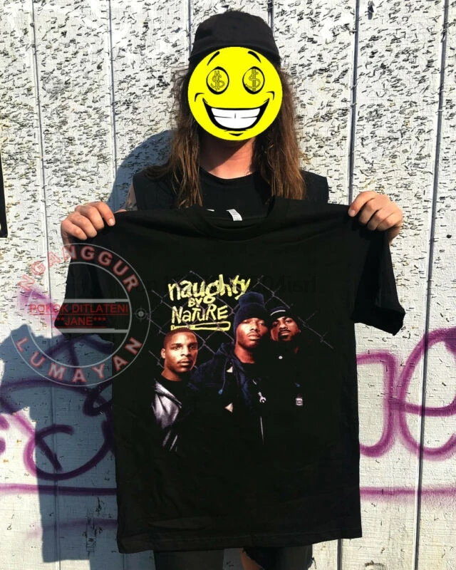 

rare Vintageee NAUGHTY BY NATURE 19 III Rap Tee 90s OG Gangsta tshirt