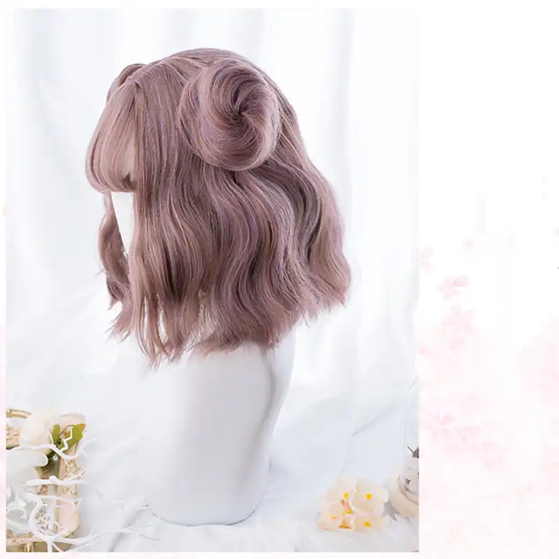 Bonito Pelo Corto Rizado Kawaii Para Mujer Peluca Unica Peluca Sintetica Pelo Gotico Lolita Moda Para Chicas Peluca Fiesta Bonito Pelo Aliexpress