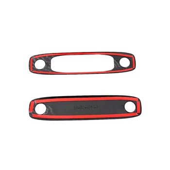 

2pcs Front+Rear Reading Light Trim Sticker For Tesla Model 3 2017-2019 Reading Light Trim ABS Carbon Fiber Decorative Sticker