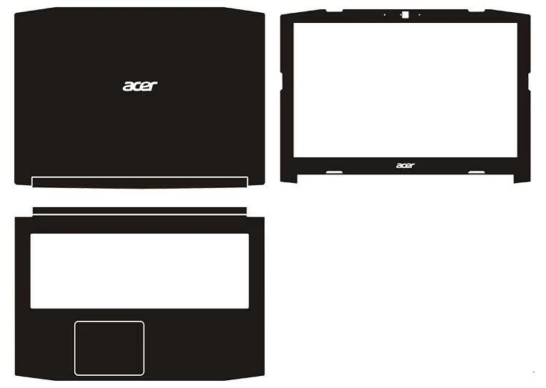 Специальные виниловые наклейки для ноутбука из углеродного волокна Обложка Acer