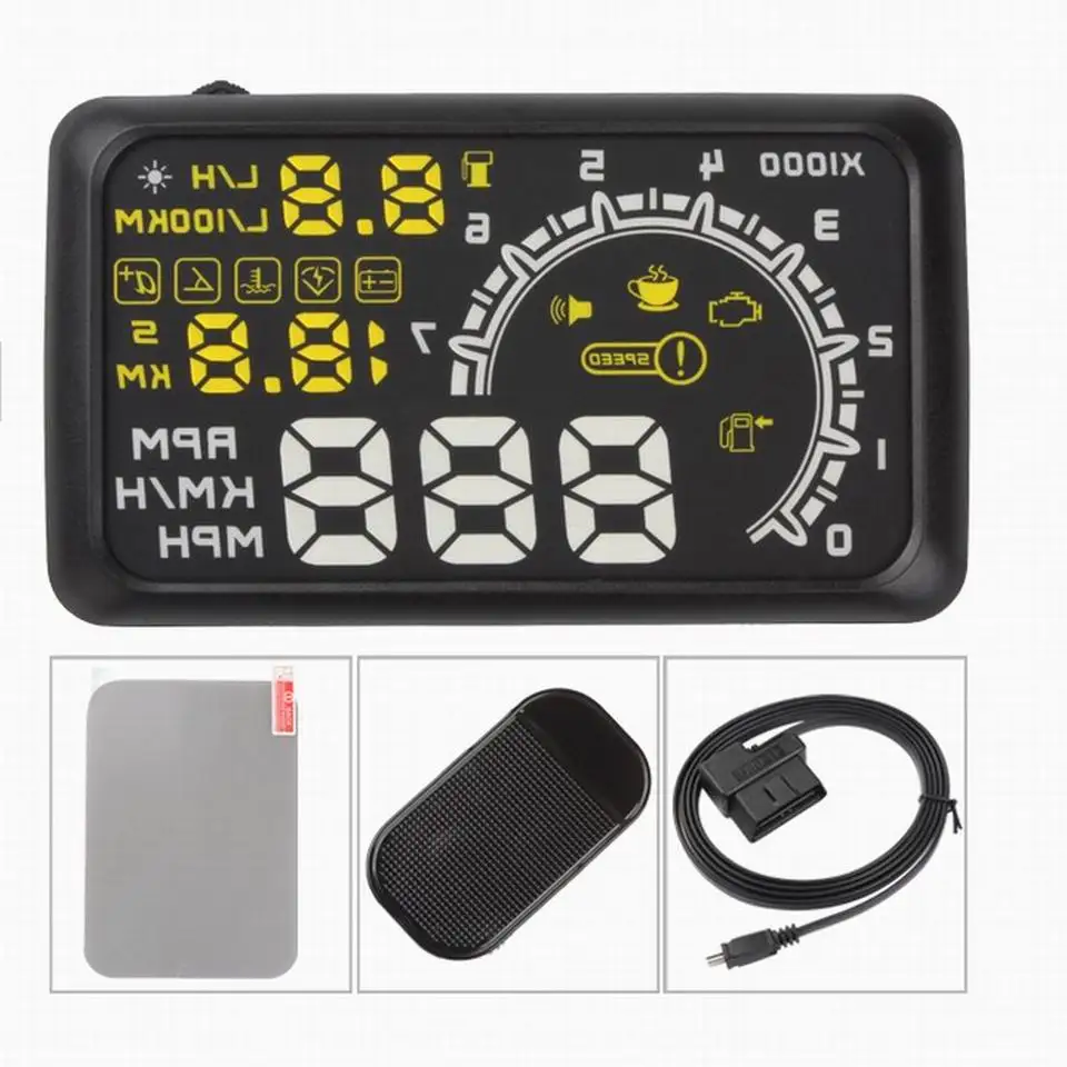 VJOYCAR 4C Популярные OBD2 Hud автомобиль Скорость лобовое стекло проектор OBD цифровой