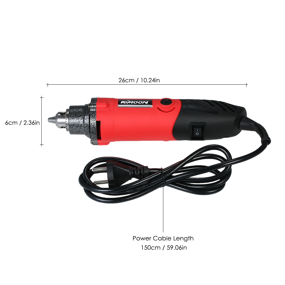 Electric Grinder Set 6-Speed Variable Speed Electric Drill Grinding Rotary Tool with 150pcs Accessories for Polishing Engraving