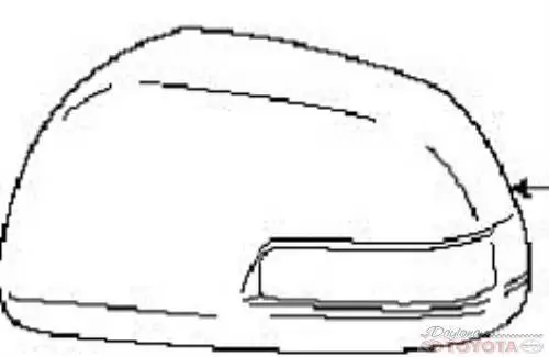 

XYIVYG for OEM TOYOTA TACOMA OUTER MIRROR COVER LEFT DRIVER SIDE