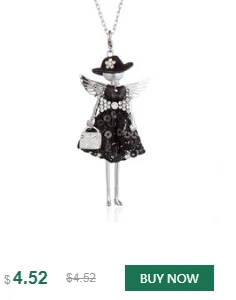 Французский Париж, ожерелье с кукольной подвеской для женщин и девочек, ручная работа, новая цепочка на свитер, длинное платье, Кукольное ожерелье, ювелирные аксессуары