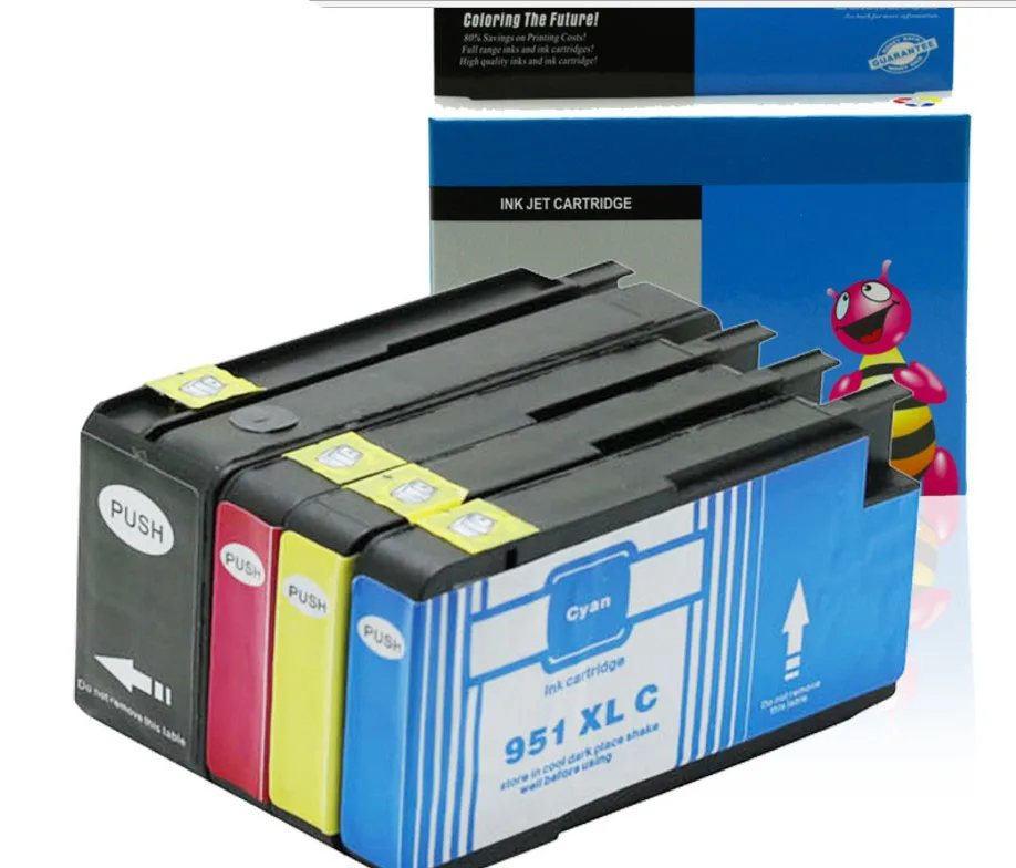 4 шт./компл. для HP Pro 8100 8600 чернильный картридж принтера 95 BK 40 мл C M Y 20 мл|set|set 2set |