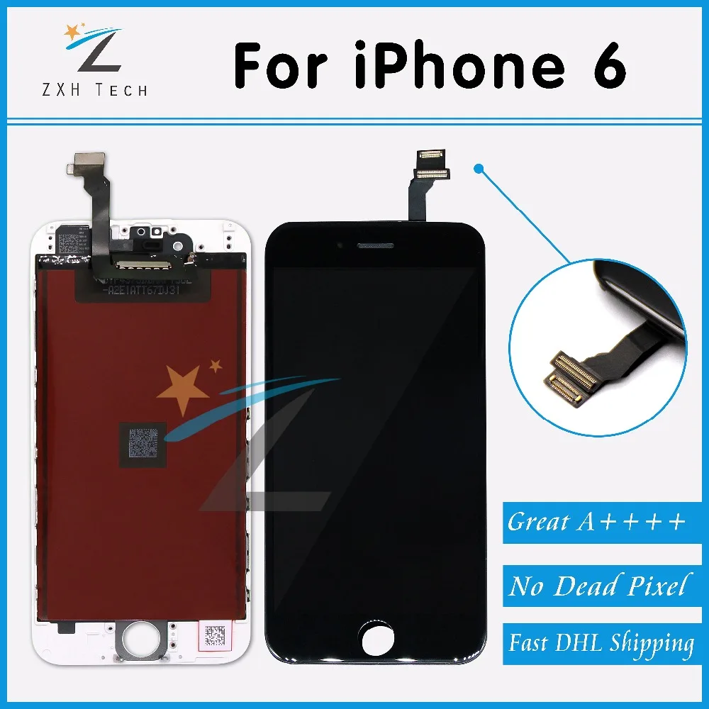 Prix pour 10 PCS/LOT Aucun Spot A + + + + pour iPhone 6 LCD Full assemblée avec Écran Lentille De Remplacement Pantalla Noir Blanc Livraison DHL gratuite Prix pour 10 PCS/LOT Aucun Spot A + + + + pour iPhone 6 LCD Full assemblée avec Écran Lentille De Remplacement Pantalla Noir Blanc Livraison DHL gratuite
