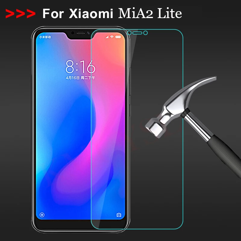 

Mi A2 Lite Tempered Glass For Xiaomi MiA2 Lite Screen Protector For Xiaomi Mi A2 Lite Global Version Protective Film Glass 5.84"
