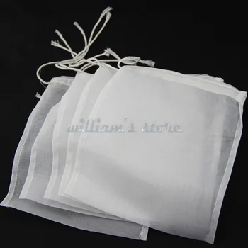 

100pcs 100 Micron Nylon Food Grade Coffee Beer Wine Home Brew Mash Filter Bag For Batch Homebrew Filter Bag 6 Sizes