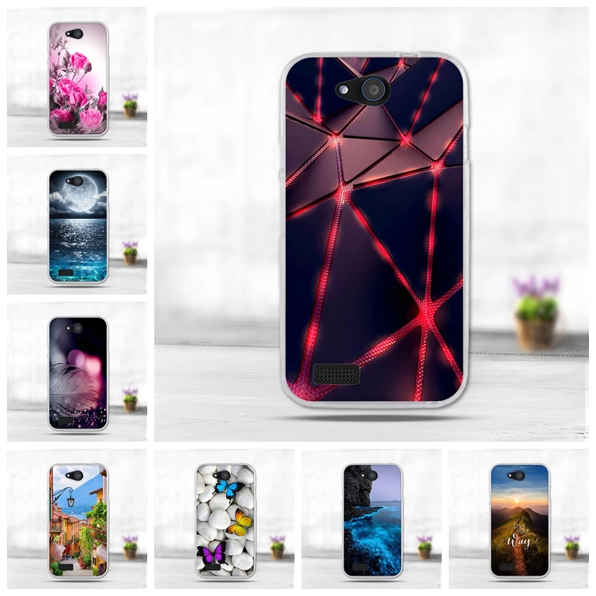 3D чехол с милыми животными для ZTE Blade Qlux Q Lux 4G A430 рисунком задняя крышка из мягкого