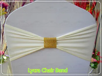 

1/2-Bling Diamond mesh Buckle- Spandex/Lycra/Expand Chair Bands/Chair cover sashes For Wedding Party Banquet Decorations