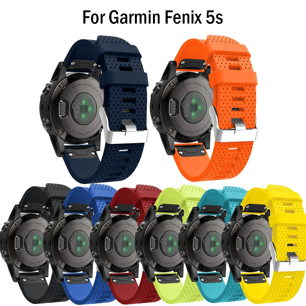 20 мм ремешок для часов для Garmin Fenix 5s часы с быстросъемным силиконовым легко подходит ремешок для Garmin Fenix 5s Plus