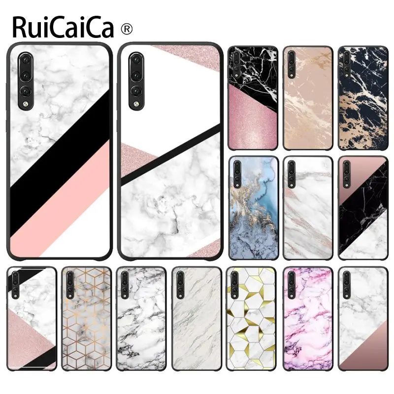 Ruicaica золотой мраморный коллаж ТПУ мягкий силиконовый чехол для телефона Haiwei P10 plus