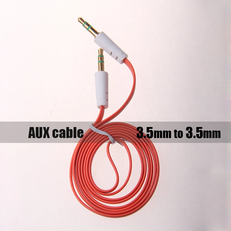 3.5mm to 3.5mm Colorful Flat Style Car Aux Audio Cable Extended Audio