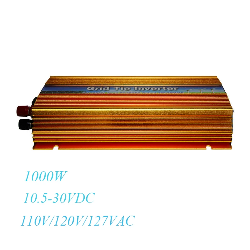 

MAYLAR@ Inverter 1000W Solar Power on Grid Tie DC 10.5-30V to AC 90-140V Pure Sine Wave Voltage Converter Fit For Panel Cells