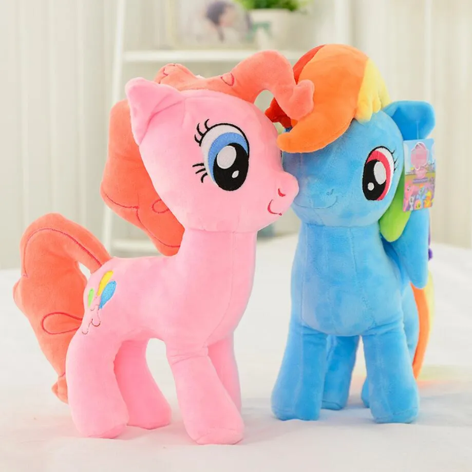 40CM High Unicorn pet horse Princess plush pillow Twilight Sparkle Applejack Rarity Fluttershy Pinkie Pie for kids gift 40CM High Unicorn pet horse Princess plush pillow Twilight Sparkle Applejack Rarity Fluttershy Pinkie Pie for kids gift