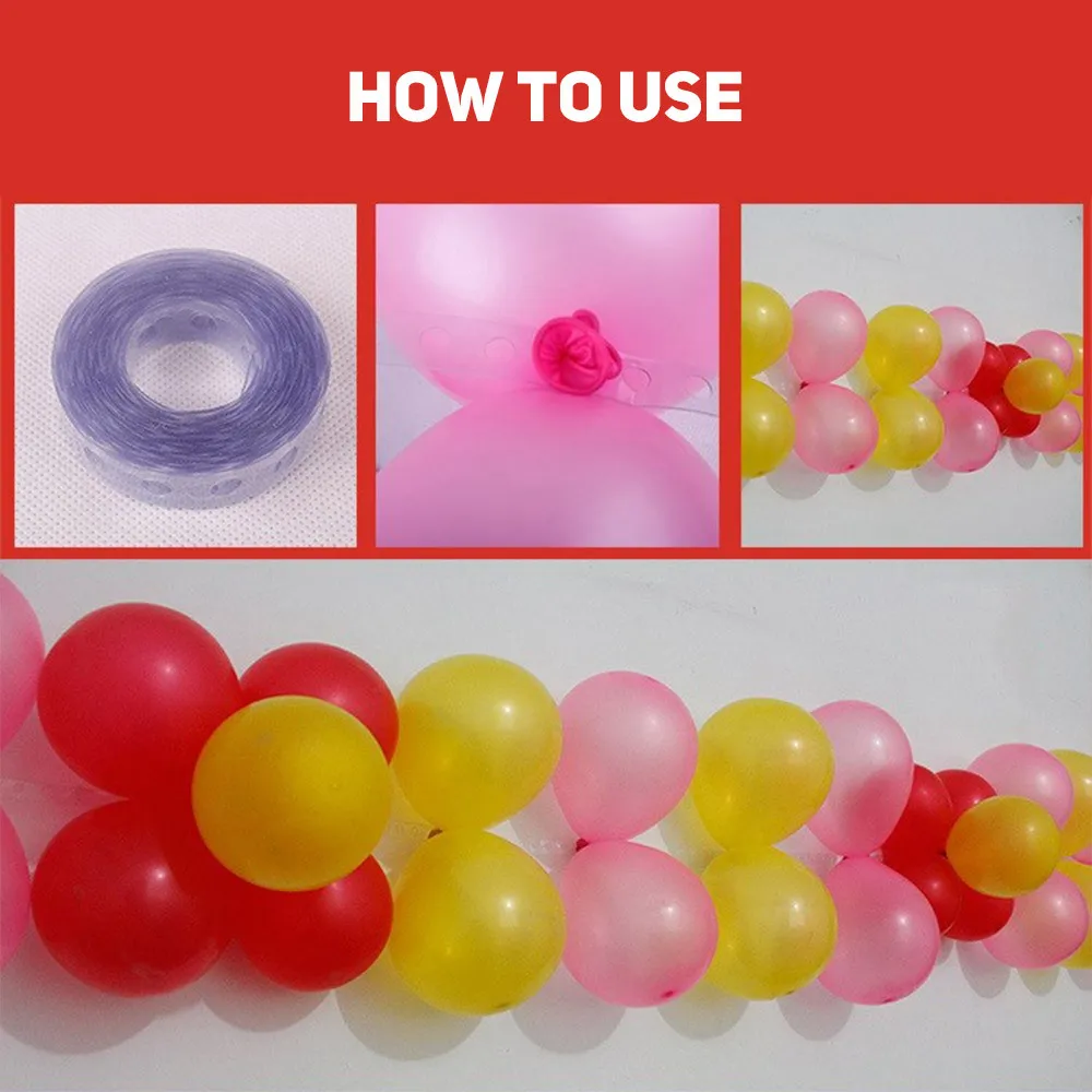 5M Ballons Chain Connector Tape Ballon Hochzeit Geburtstag Ballons Bogenhalter 5M Ballons Chain Connector Tape Ballon Hochzeit Geburtstag Ballons Bogenhalter