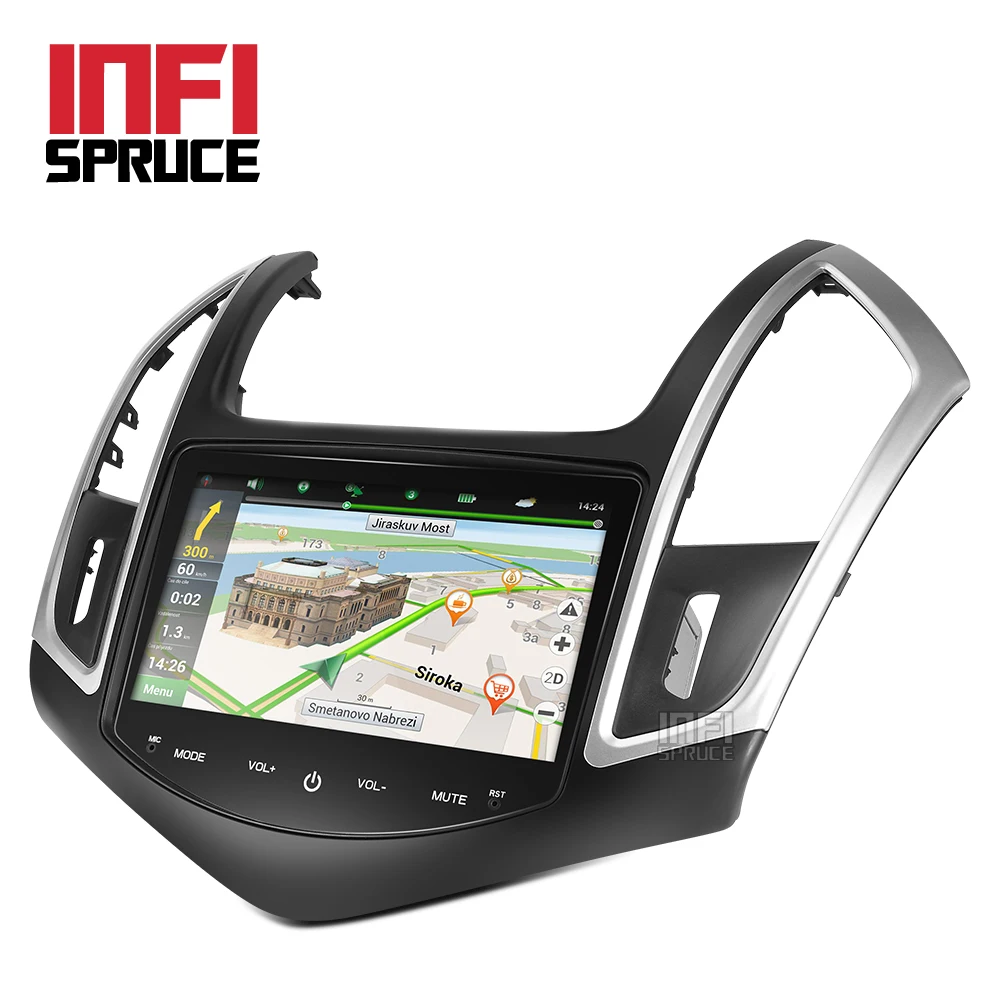 Sale android 9.0 car dvd gps player for Chevrolet Cruze 2013 2014 2015 with radio gps navigation support mirror link steering wheel 5