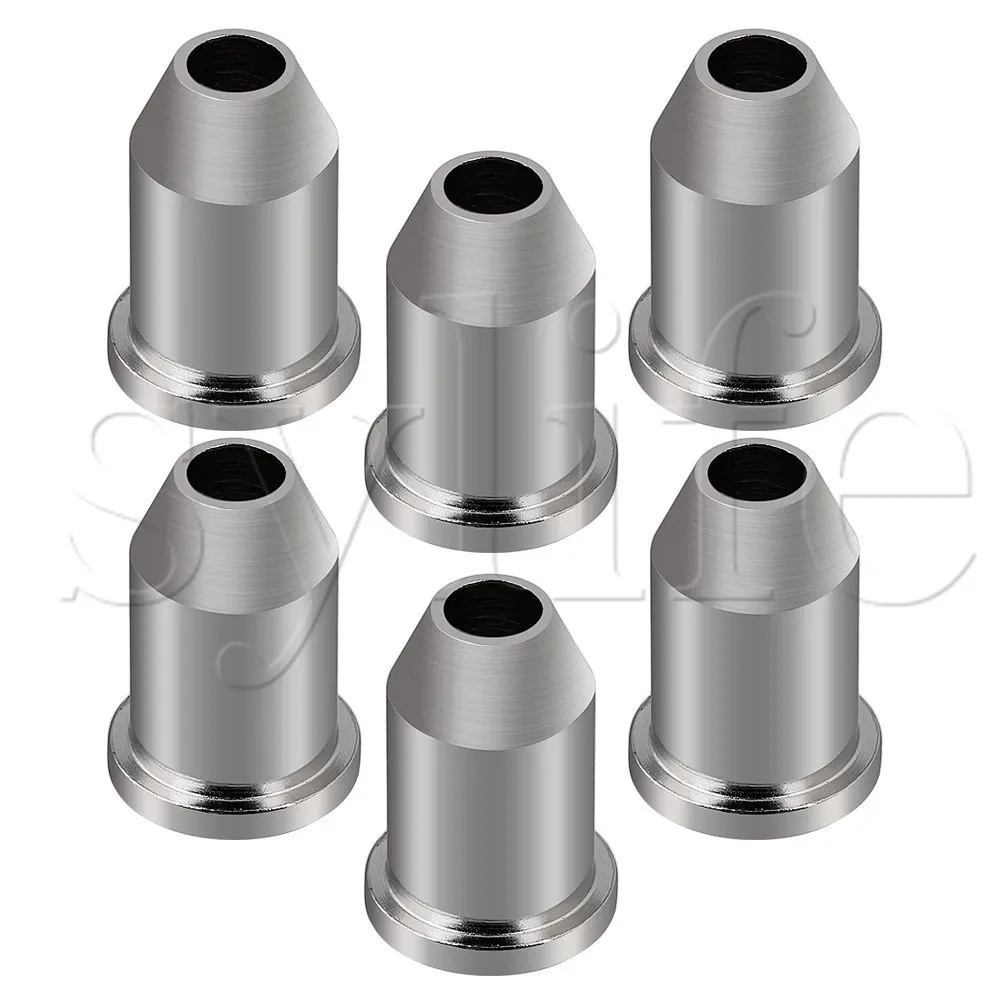 

Chrome Guitar Through Body String Mounting Ferrules Set