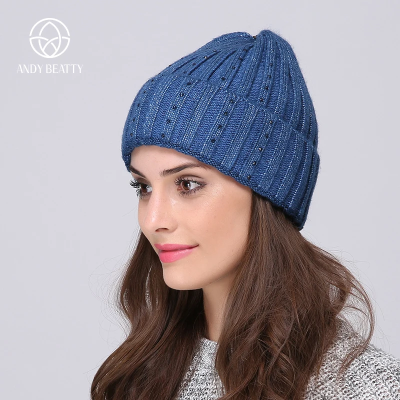 Andybeatty Beanies Knit Woman's Winter Hat Caps Skullies Winter