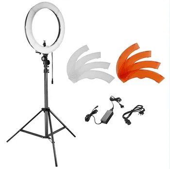 

Neewer 18 Inch Dimmable LED SMD Ring Light Camera Photo Studio YouTube Video Light Kit+Light Stand+Color Filter+US/EU Plug