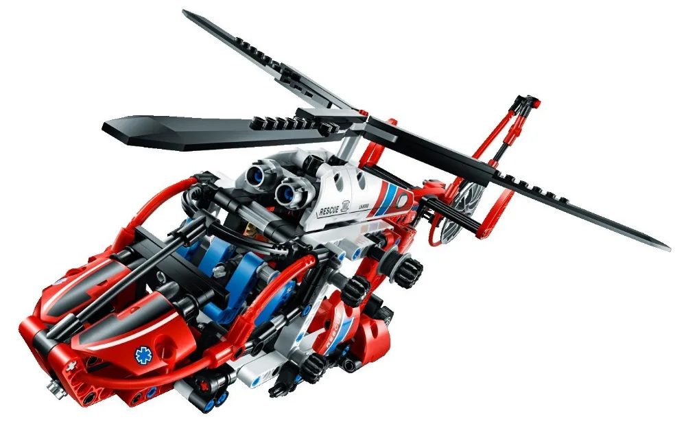 

DECOOL Technic City Series Rescue Helicopter Building Blocks Bricks Model Kids Toys Marvel Compatible Legoings