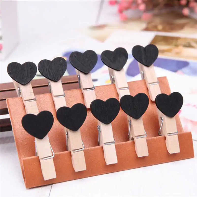 10 Pcs Clips Wall Deco DIY Creative Frame With Mini Colored Clothespins perfect decoration for your bedroom living room #2o31 (6)