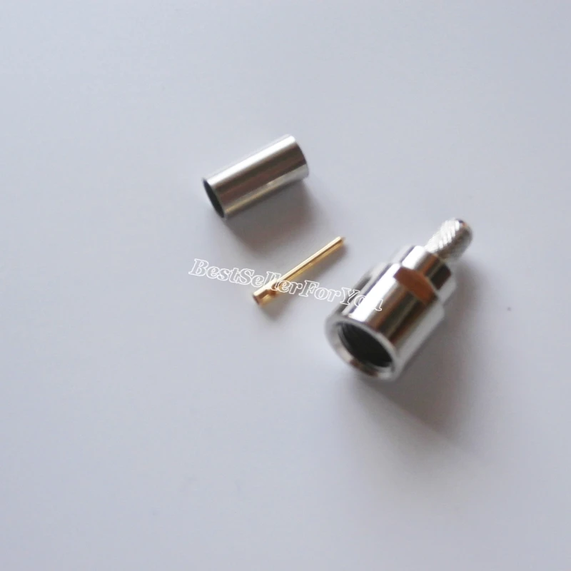 FME штекер прямой обжимной разъем для RG58 LMR195|connector crimp|connector plugconnector male |