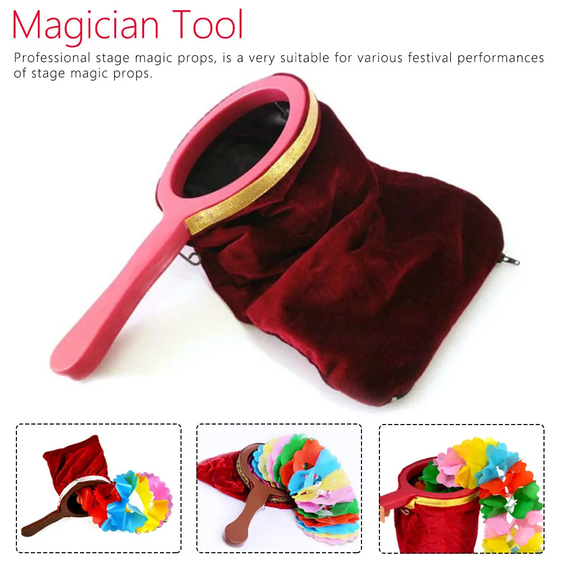 

Sell Hotting High Quality Amazing Funny Empty Bag Illusion Magic Prop Magician Trick Tool Kid Child Puzzle Toy