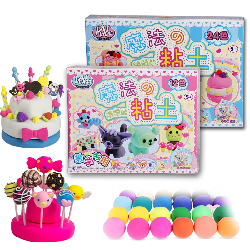 

kk super light clay toy polymer air soft modeling magic clay plasticine chancery slime diy soft slime for kids