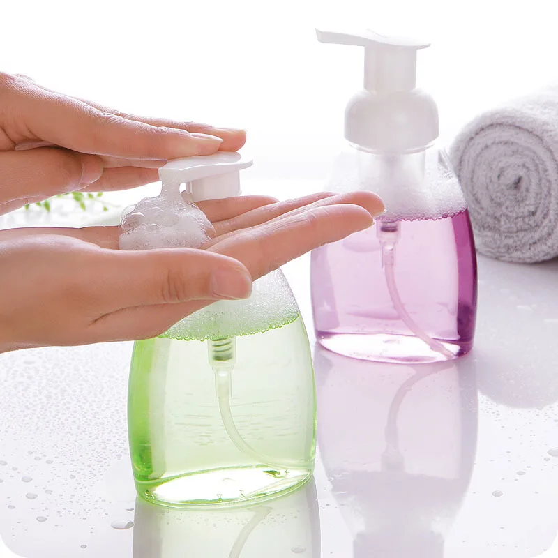 

Foam Bottle Travel Jar Transparent PET Squeezed Hand Sanitizer Refillable Bottles 300ml Liquid Foam Soap Refillable Bottles