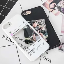 

DIY Photo Frame Phone Case For iPhone X 10 XR 7 8 Plus 2 In 1 Transparent Tailor-made Back Cover For iPhone 6s Plus XS Max Case