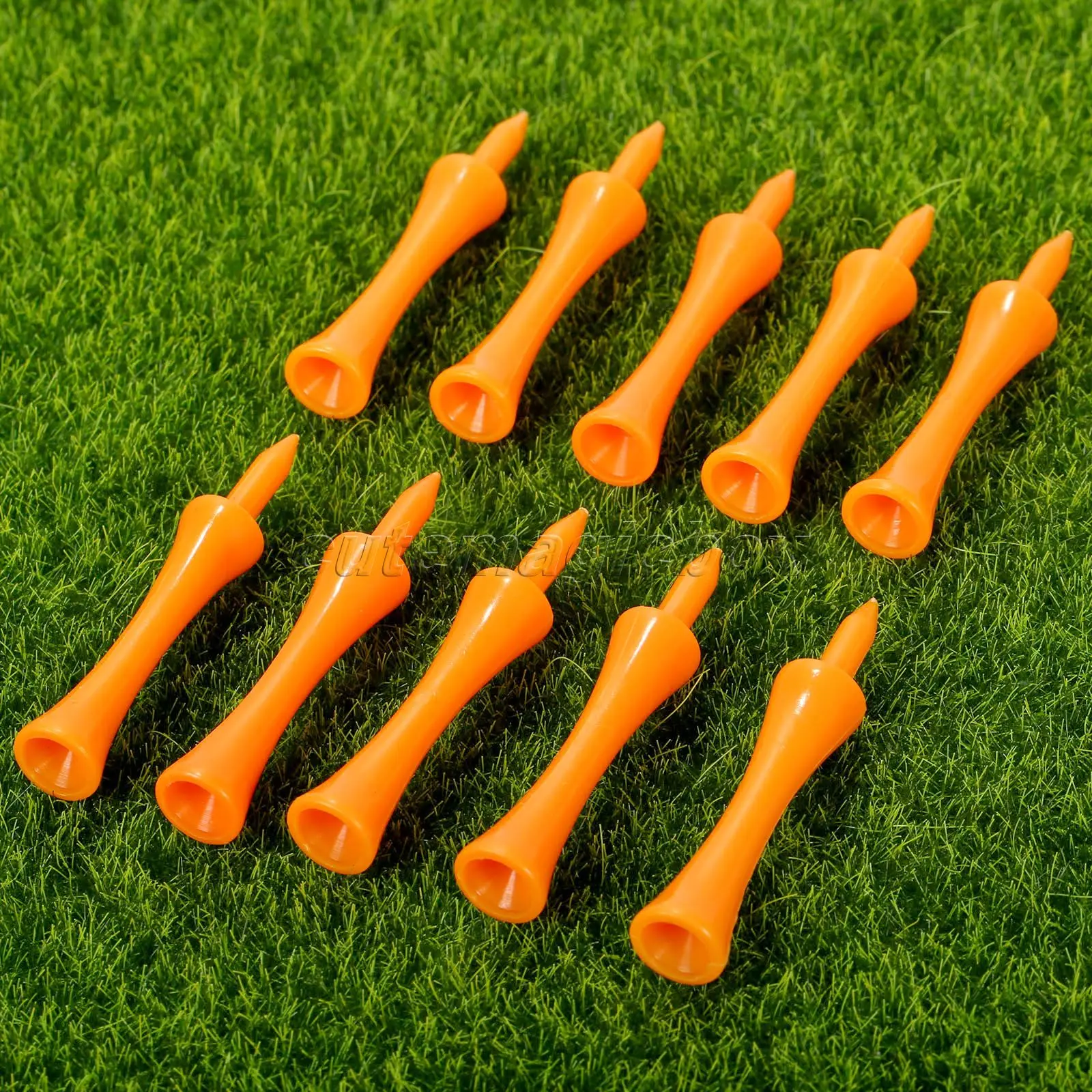 100Pcs /Pack 2 3/4 inch 70mm Plastic Plastic Tip Golf Tees Soft Cushion
