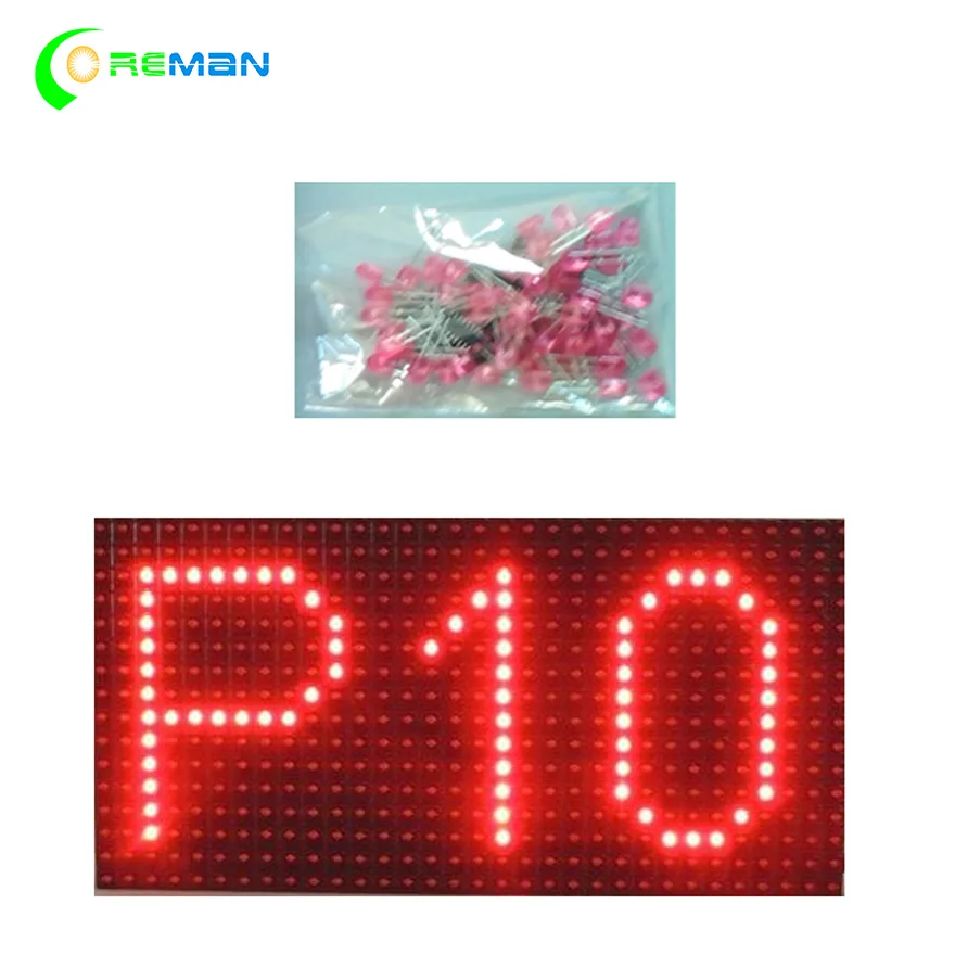 DIP наружный светодиодный модуль для одного красного цвета OD P10 дисплей сообщений 320*160 мм 32X16