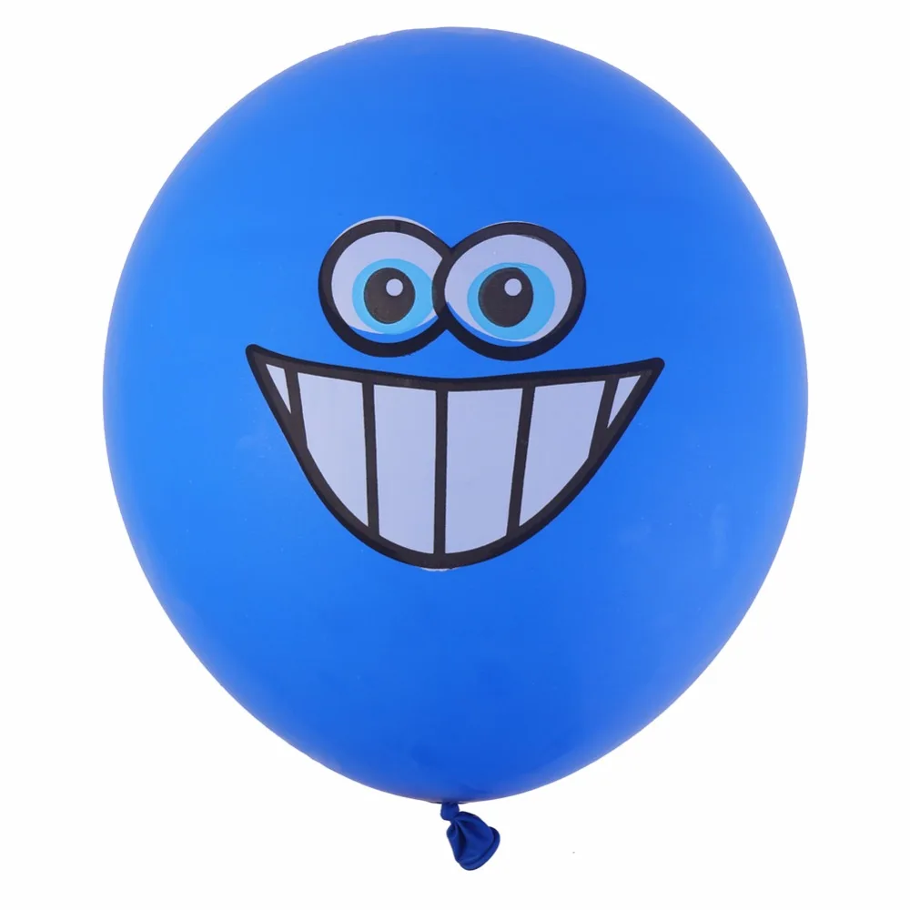 CCINEE 100 шт 12 дюймов Большой Глаз улыбающееся лицо шар плотный воздушный шар с большими глазами и улыбкой печать шар День рождения свадебное украшение