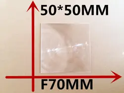 5 шт./лот короткое фокусное расстояние 70 мм линзы Френеля маленький размер 50*50 мм площадь DIY линзы Френеля высокой концентрации объектива
