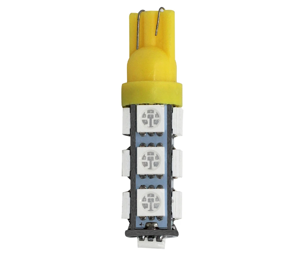 T10 13 SMD 5050 белый авто светодиодный Поворотники боковые светильник AC/DC 12V 13led 194 168 W5W Клин 13SMD лампы интерьерные светильники