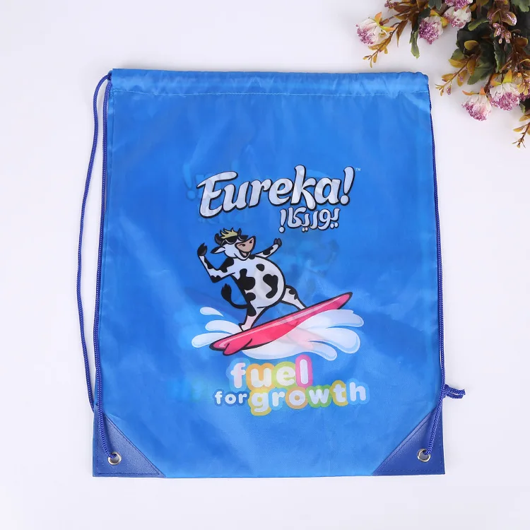 

Wholesale Custom Drawstring Bags with Printing Logo String Backpack For kids 12 colors available