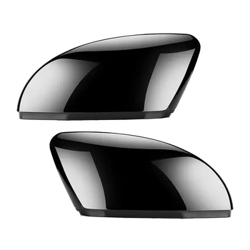

2 pieces For Volkswagen VW Passat B7 Jetta MK6 CC Scirocco MK3 ABS Side Rear view Mirror Cover Replacement Caps Shell Trim Black