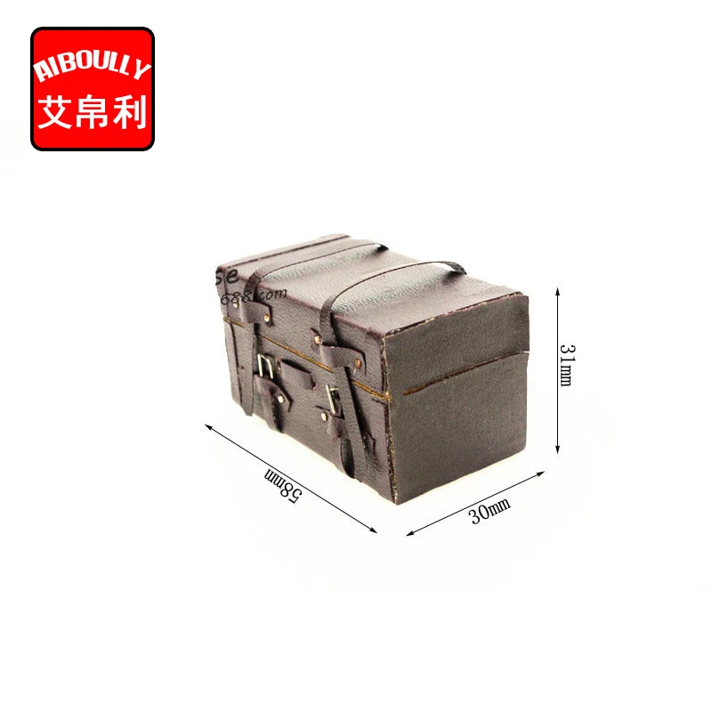 1:12 Dollhouse Miniature Floral Luggage Box Suitcase Dolls Accessories