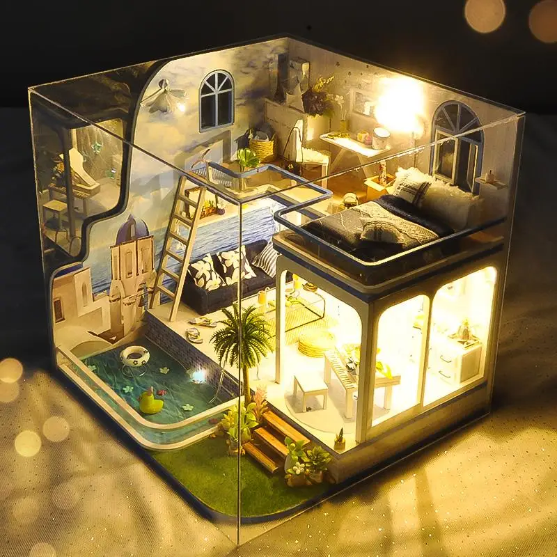 handmade miniature houses