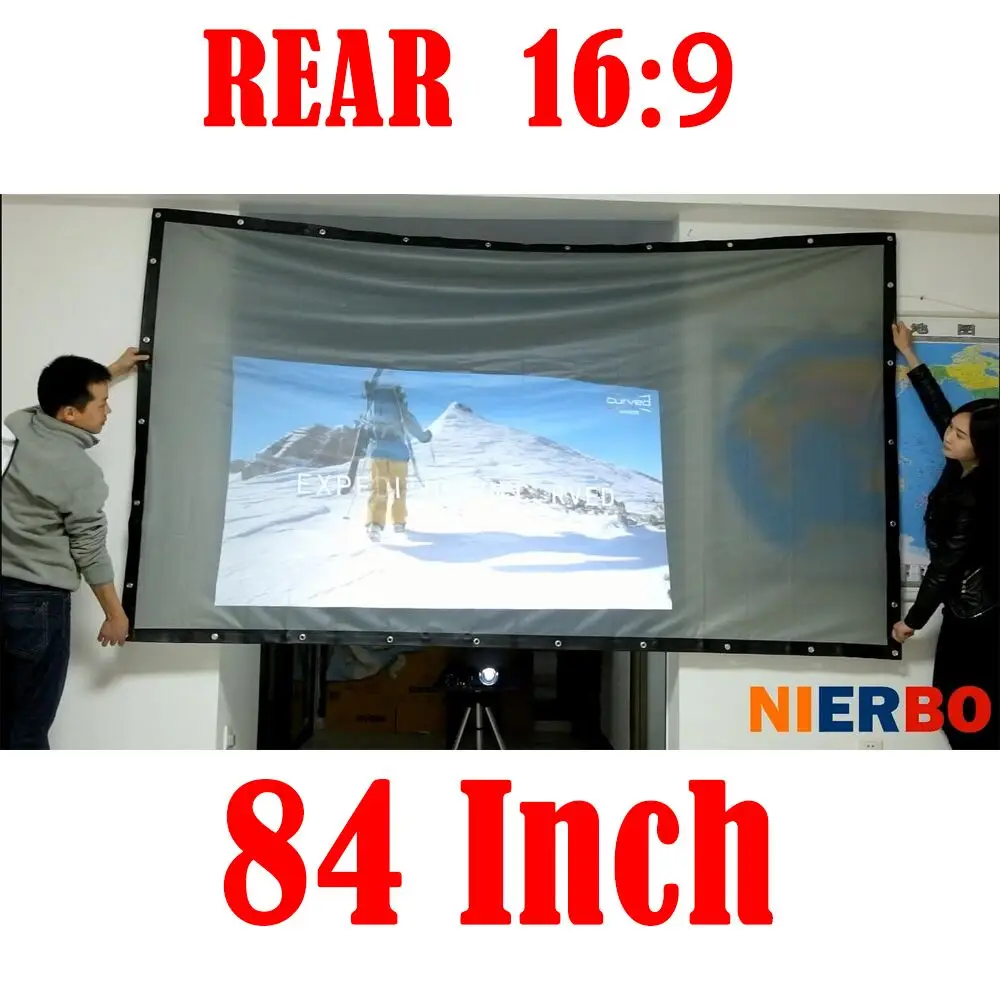 NIERBO Mini Portable Rear Projection Screen 169 1080p Full HD 3D