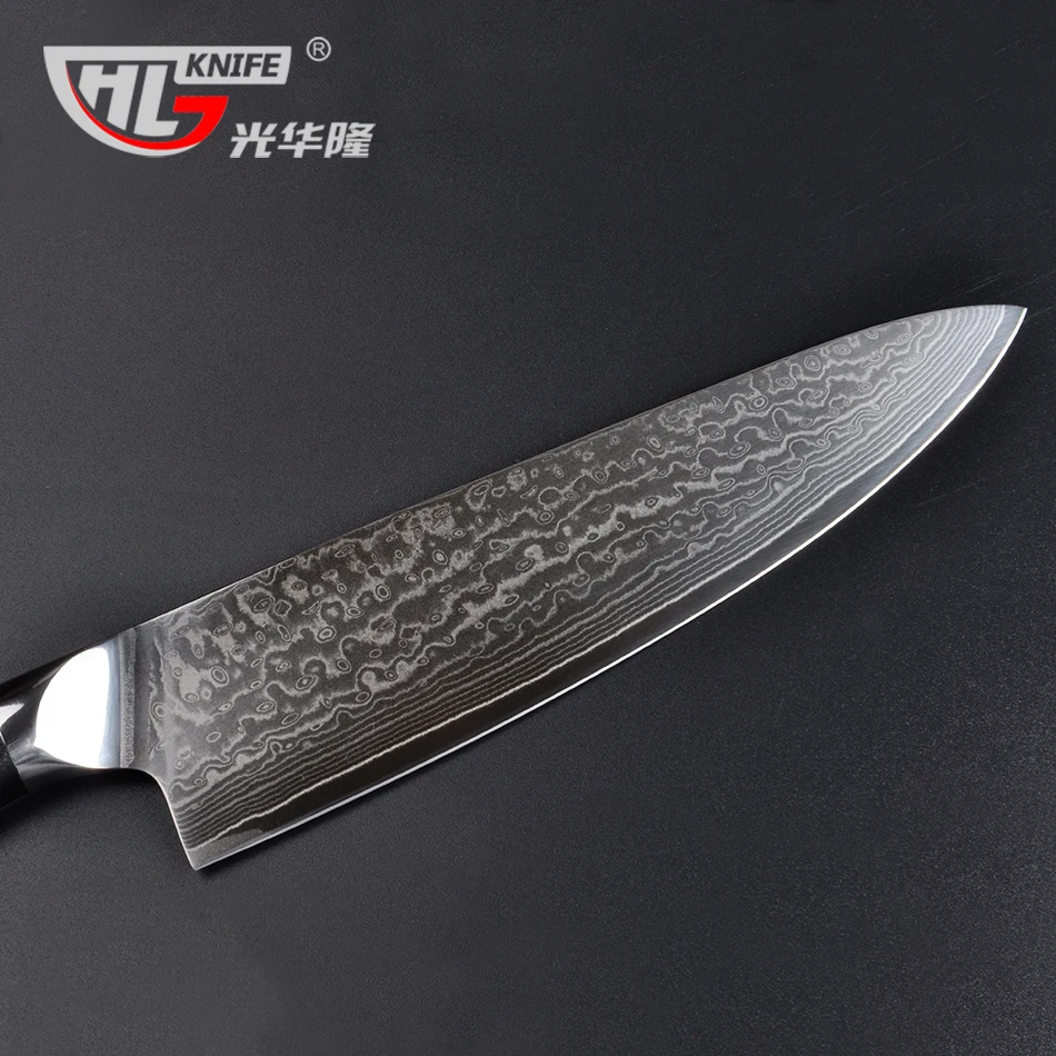 8 дюймов Кухонные ножи 67 слоев японские VG10 Дамасская сталь нож шеф-повара Японская женщина нож шеф-повара G10 Ручка