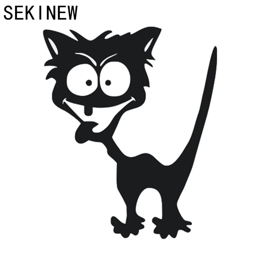 

Car Styling Reflective Waterproof Vinyl Funny Crazy Cat Car Sticker Accessories for BMW Mazda Peugeot ford focus mercedes toyota